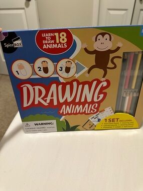 Drawing Animals Kids Art Set - Spice Box Brand